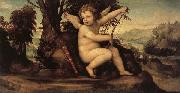 SODOMA, Il Cupid in a Landscape Spain oil painting artist